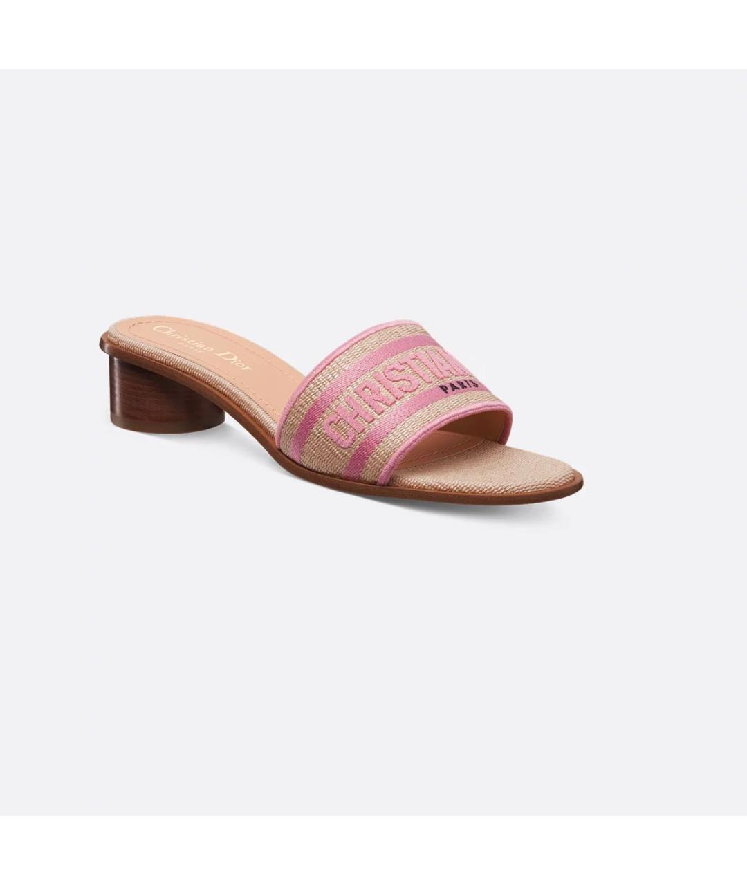 CHRISTIAN DIOR Розовые мюли, фото 2