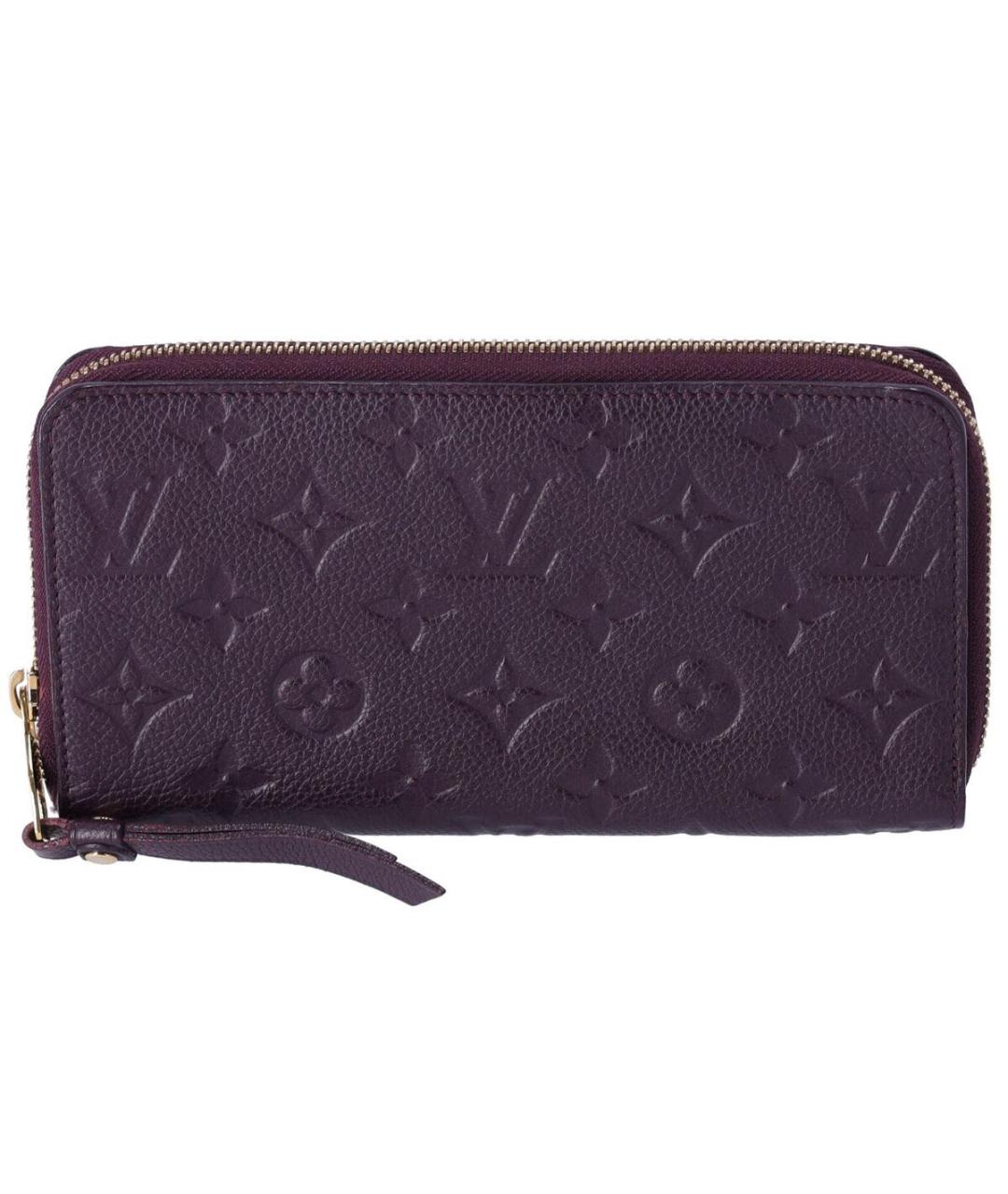 LOUIS VUITTON Фиолетовый кожаный кошелек, фото 1