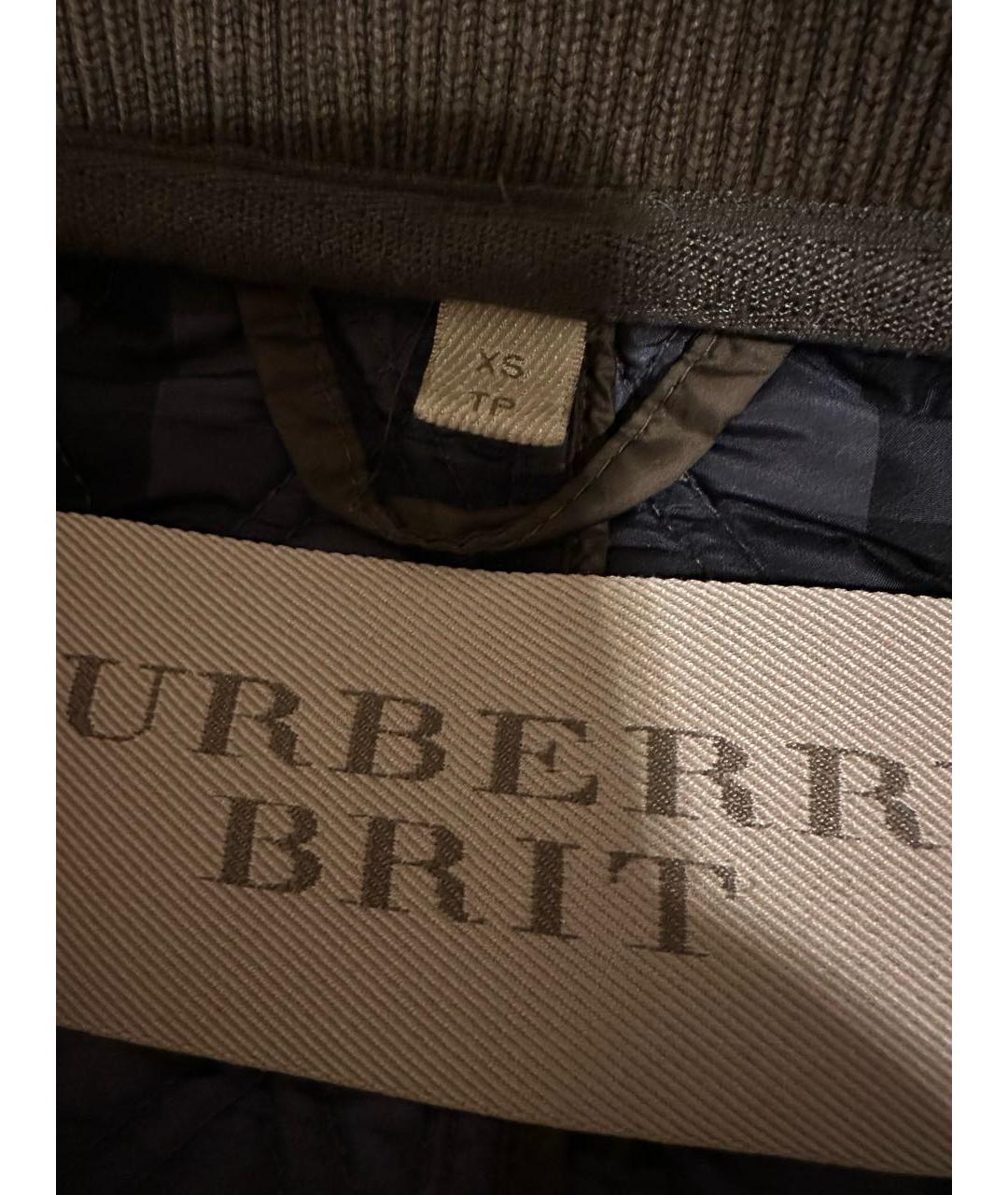 BURBERRY Хаки полиэстеровая парка, фото 3
