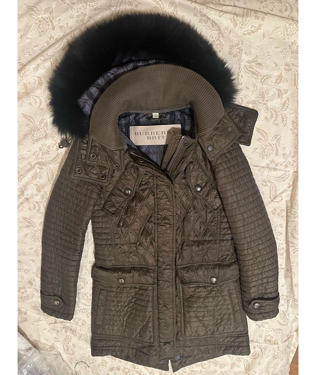BURBERRY Хаки полиэстеровая парка, фото 9