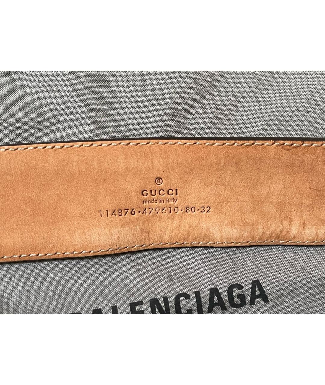 GUCCI Бежевый ремень, фото 4