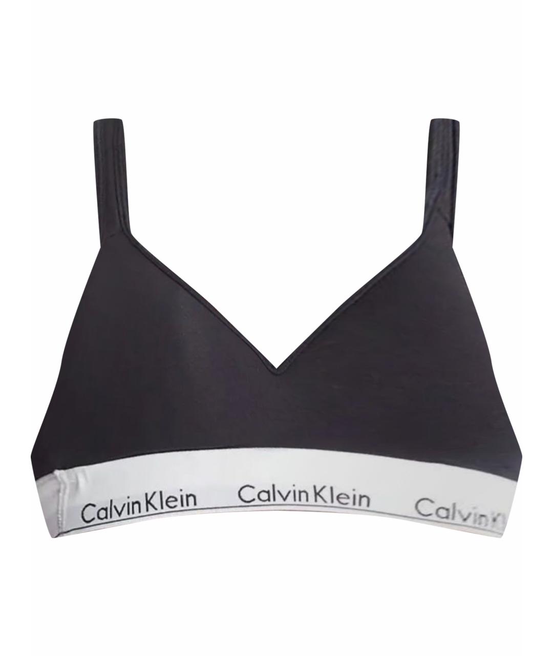 CALVIN KLEIN Черный бюстгалтеры, фото 1