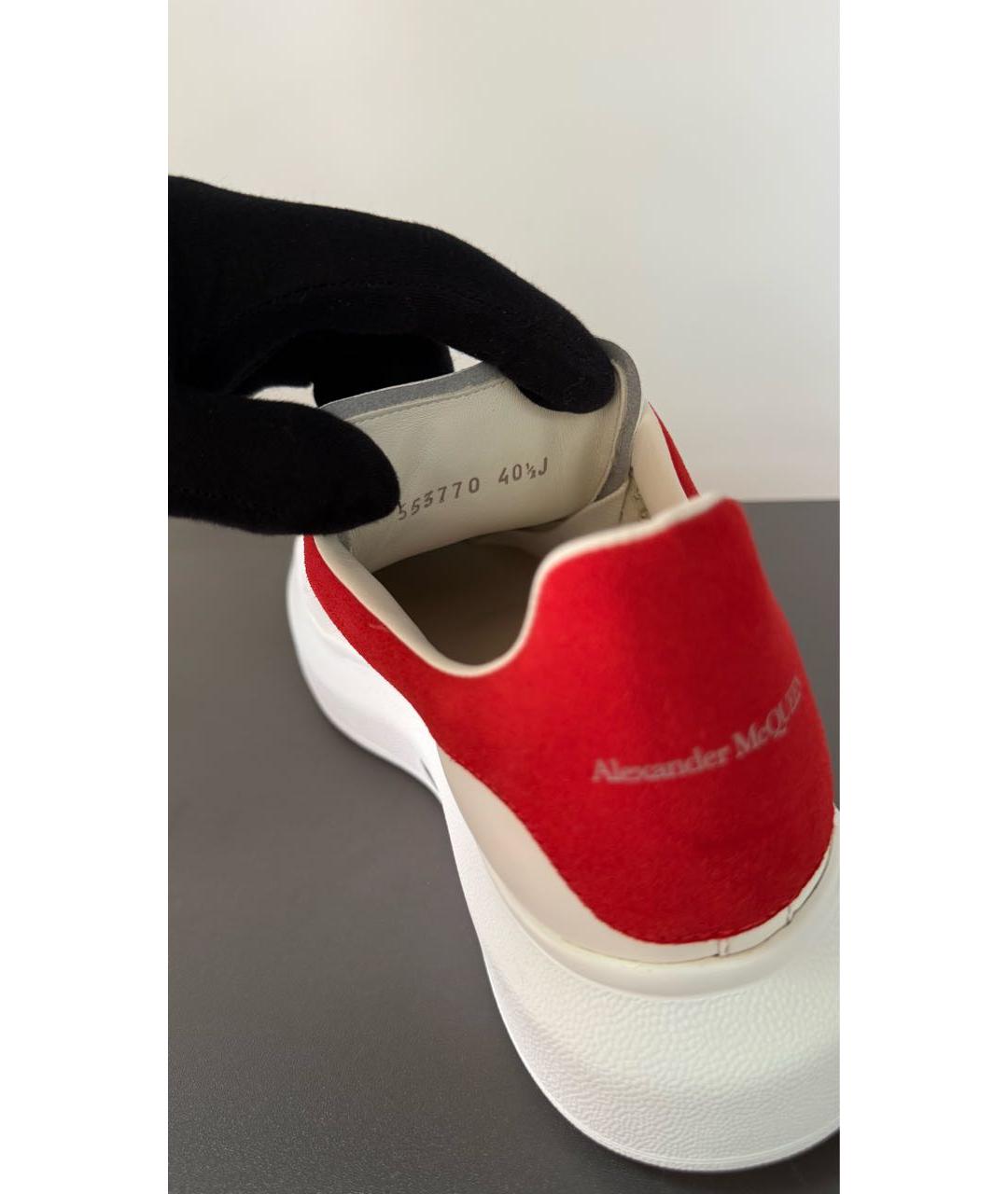 ALEXANDER MCQUEEN Белые кожаные кеды, фото 9