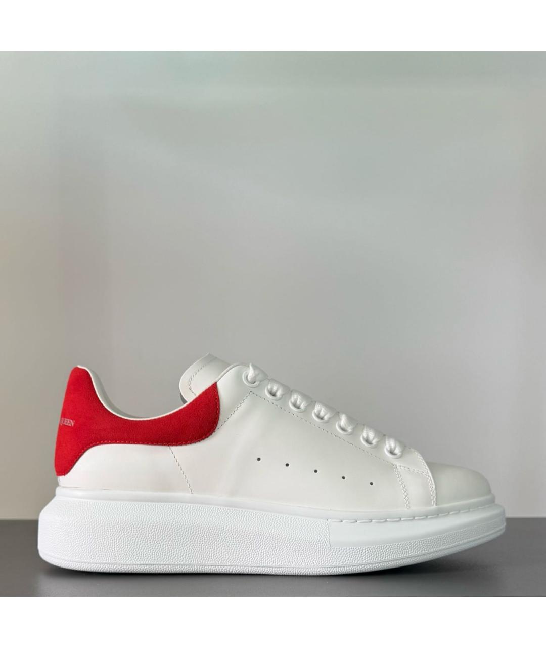 ALEXANDER MCQUEEN Белые кожаные кеды, фото 2