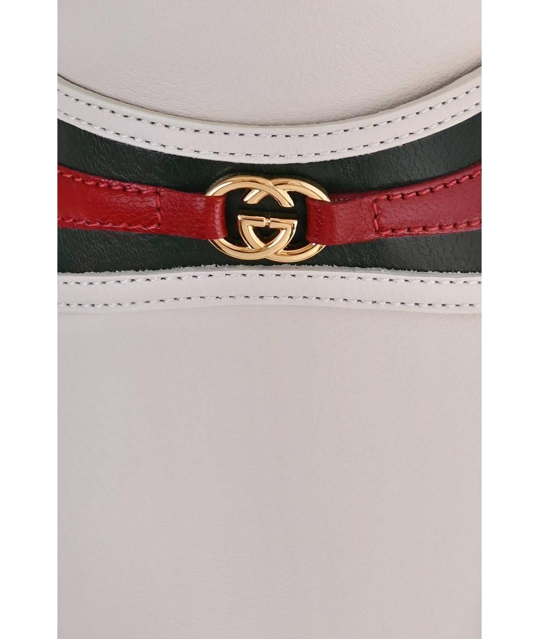GUCCI Белые кожаные мокасины, фото 4
