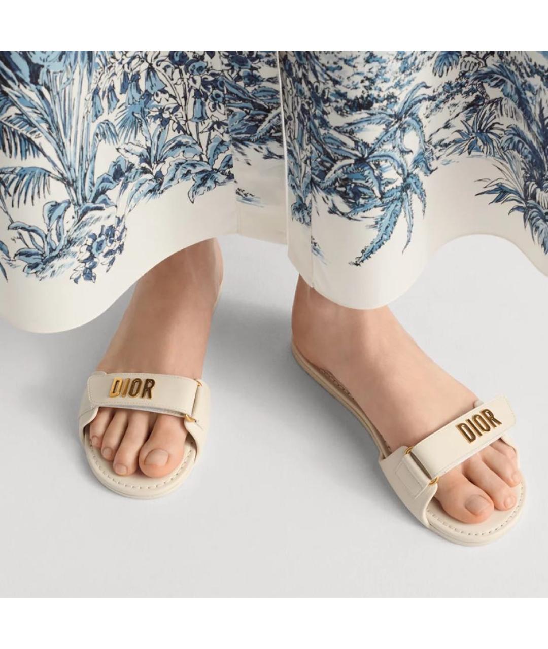 CHRISTIAN DIOR Белые мюли, фото 2