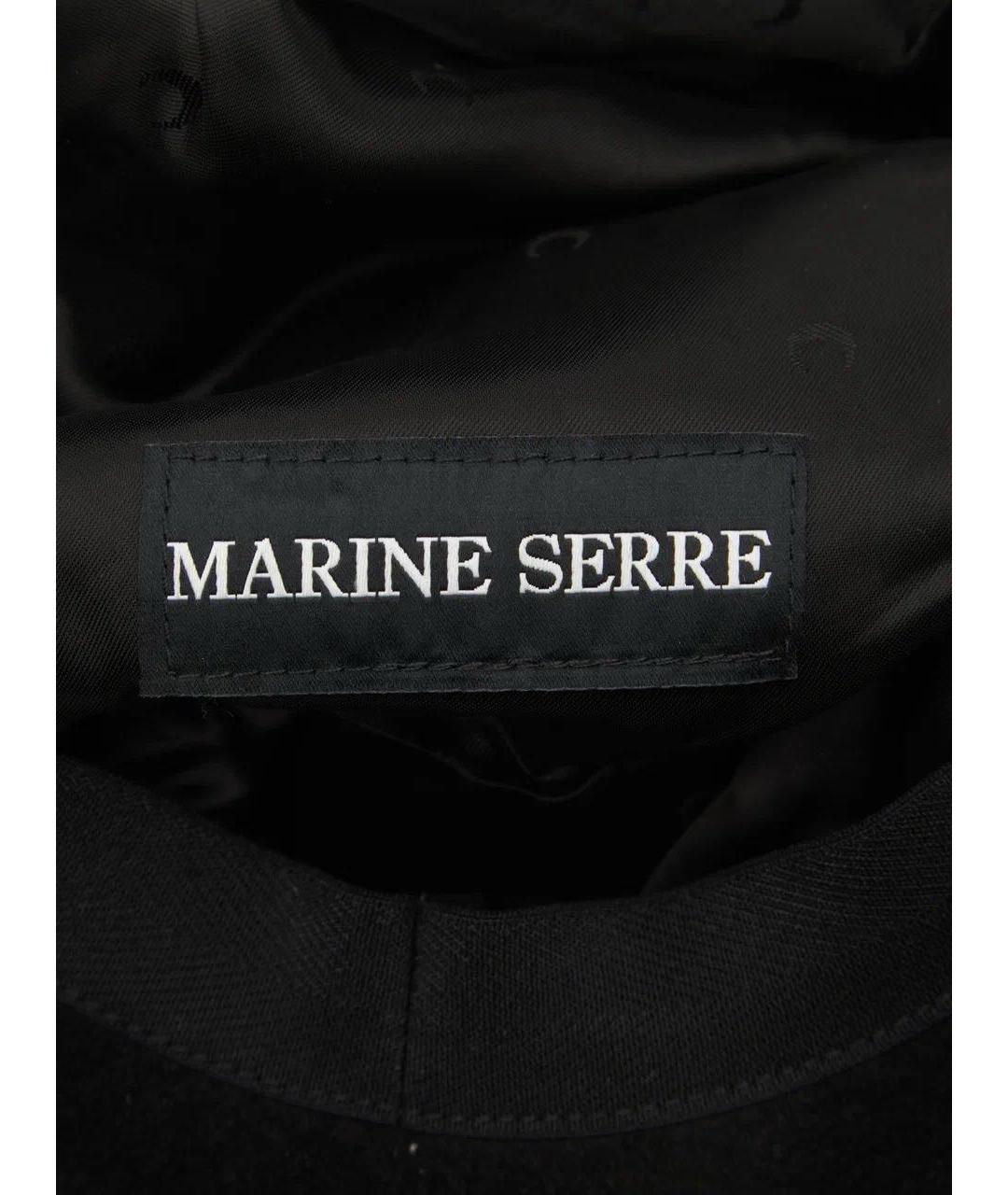 MARINE SERRE Черная шерстяная шапка, фото 4