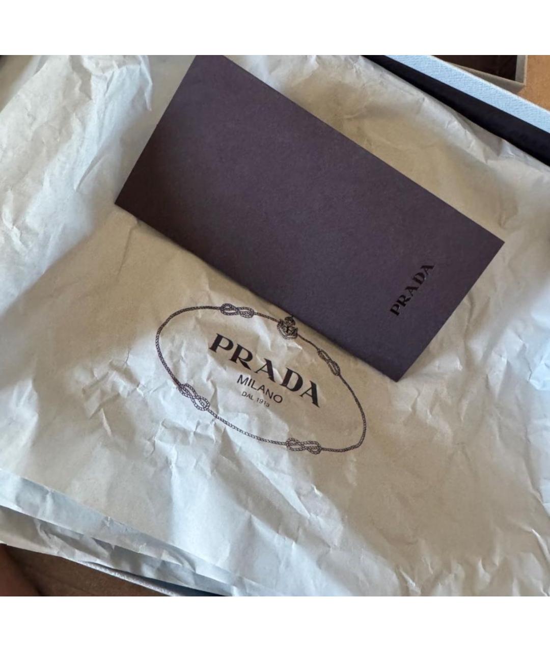 PRADA Черные кожаные лоферы, фото 5