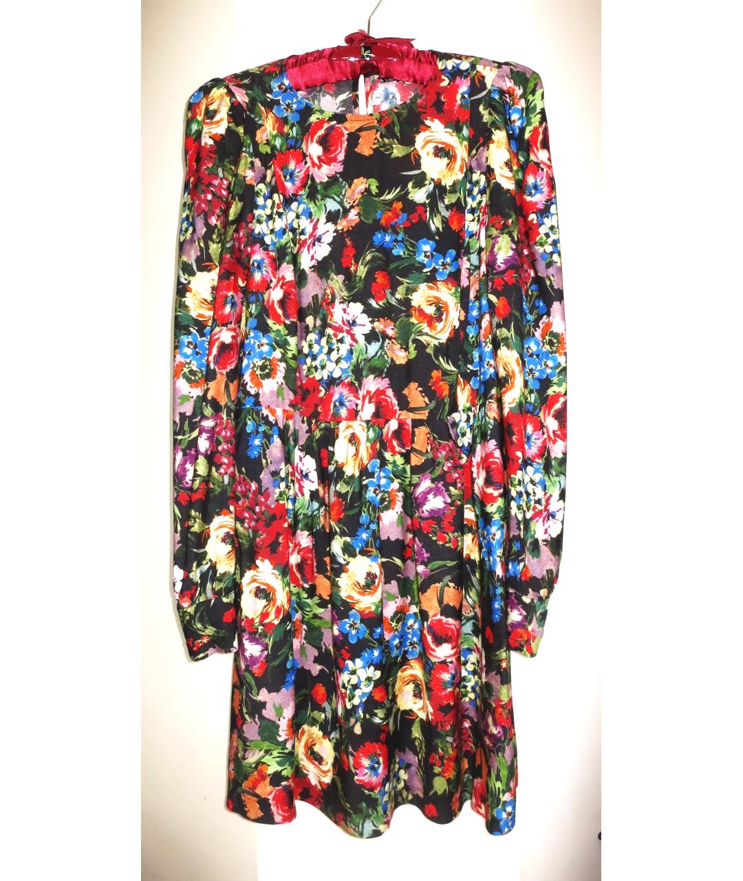 LOVE MOSCHINO Мульти вискозное повседневное платье, фото 10