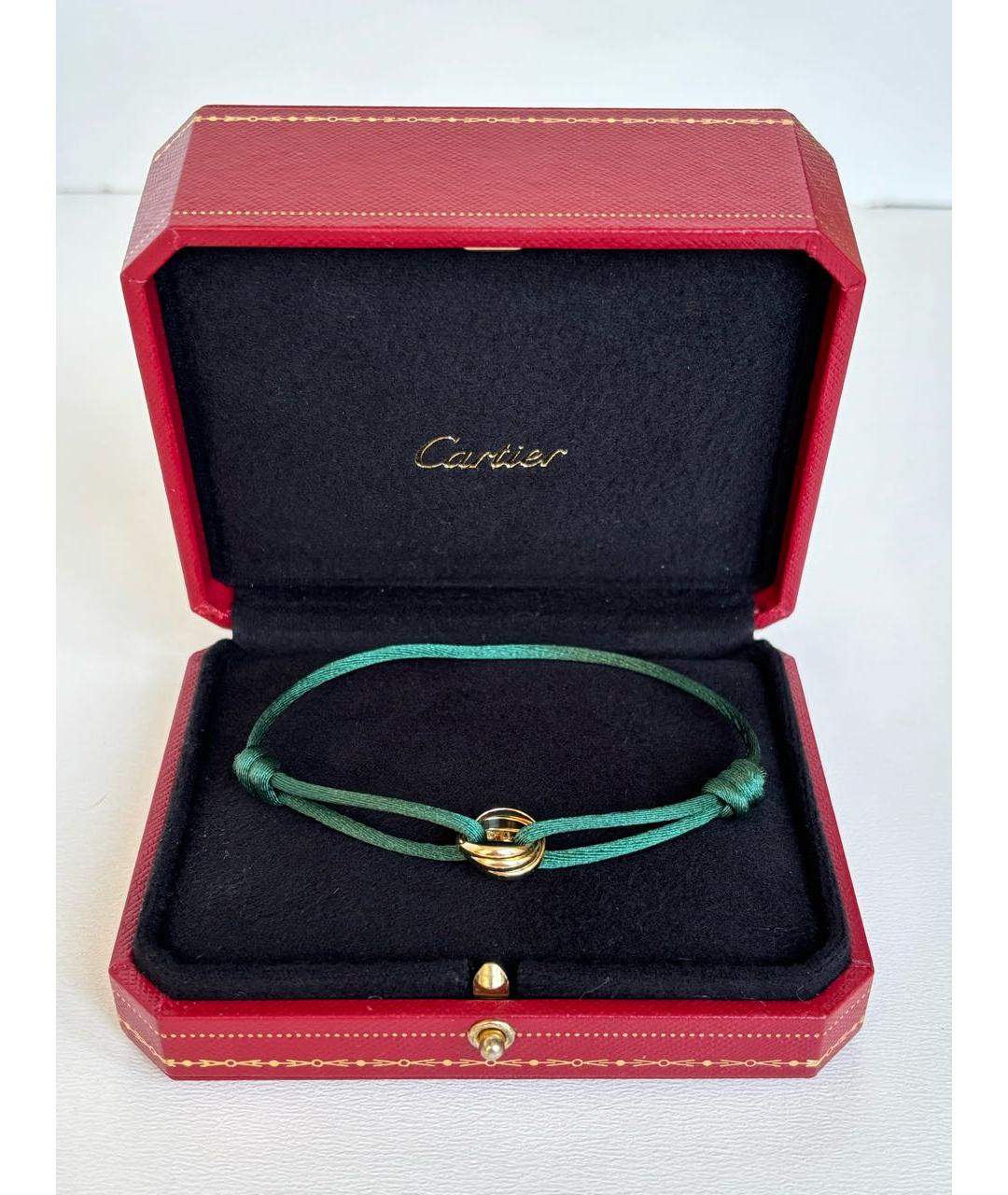 CARTIER Зеленый браслет из желтого золота, фото 3