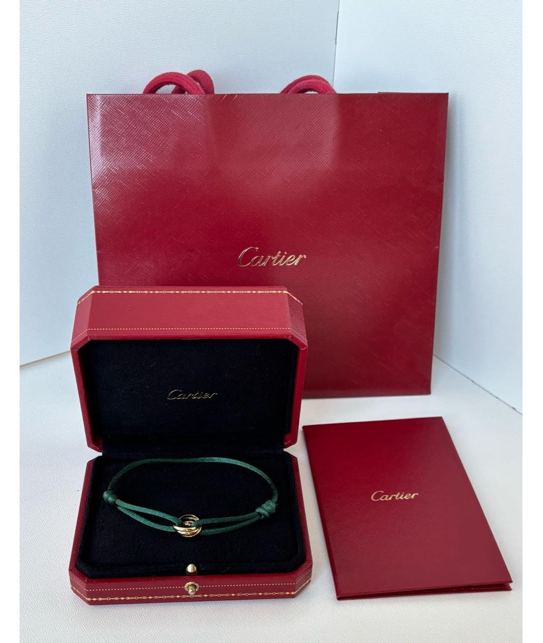 CARTIER Зеленый браслет из желтого золота, фото 2