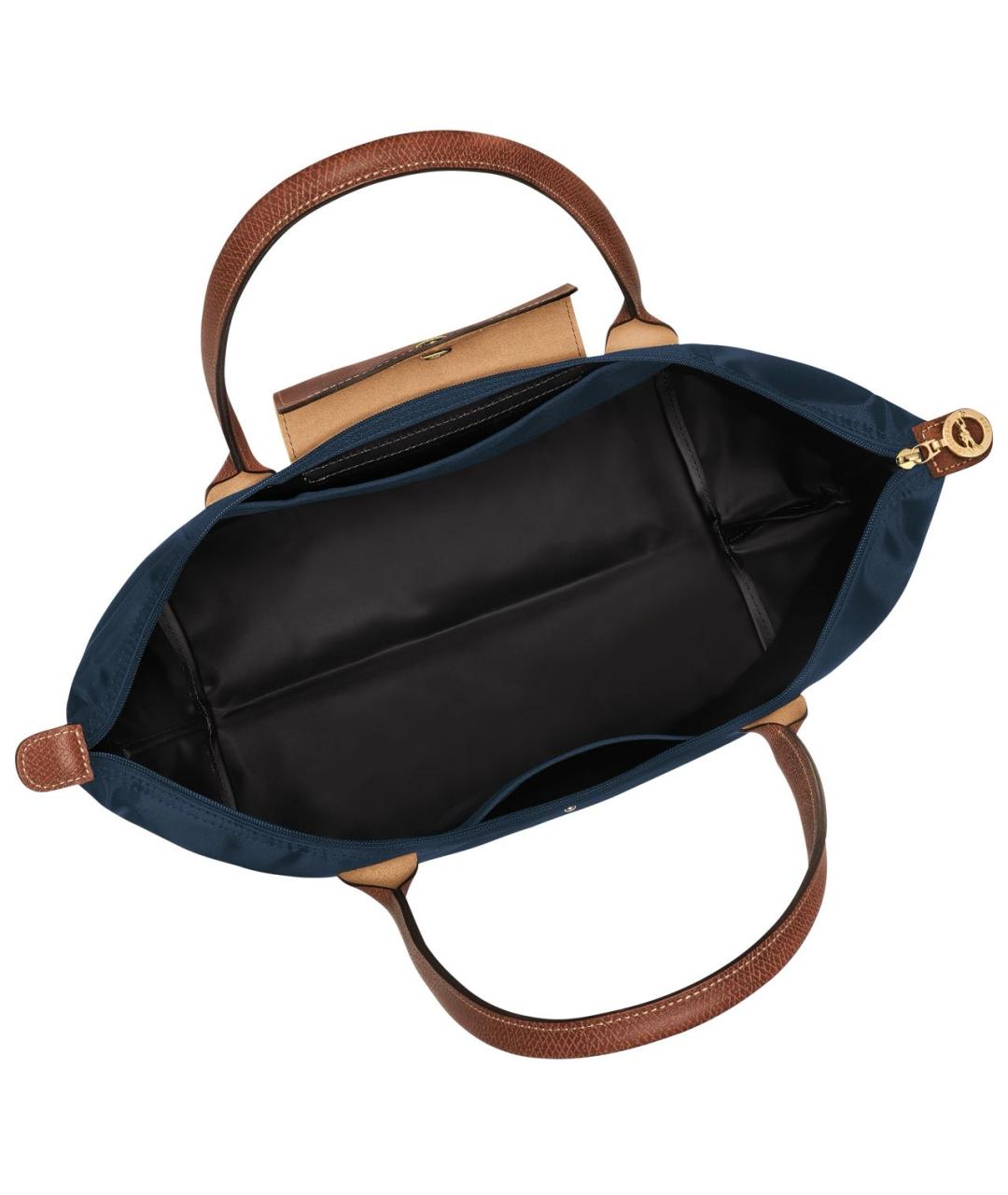 LONGCHAMP Темно-синяя кожаная сумка тоут, фото 4