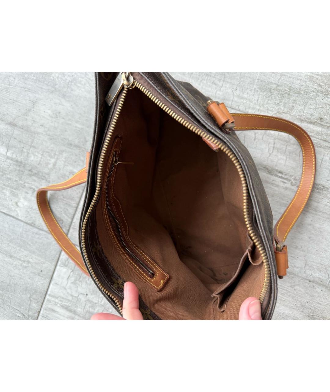 LOUIS VUITTON Коричневая сумка тоут, фото 4