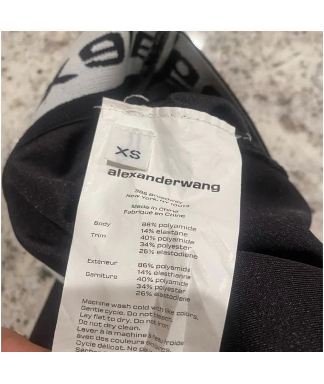 ALEXANDER WANG Черные леггинсы и велосипедки, фото 4