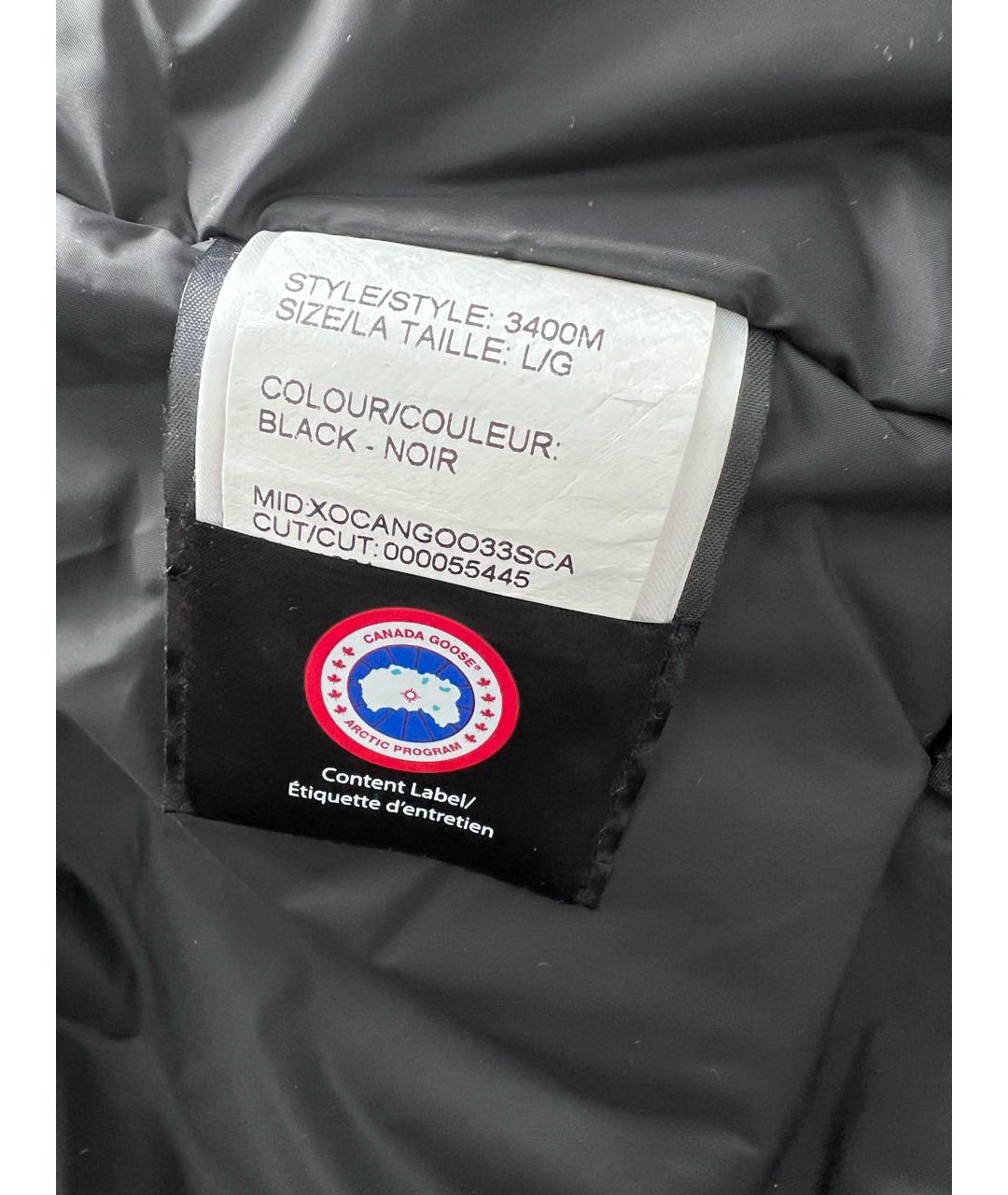 CANADA GOOSE Черная полиэстеровая куртка, фото 7