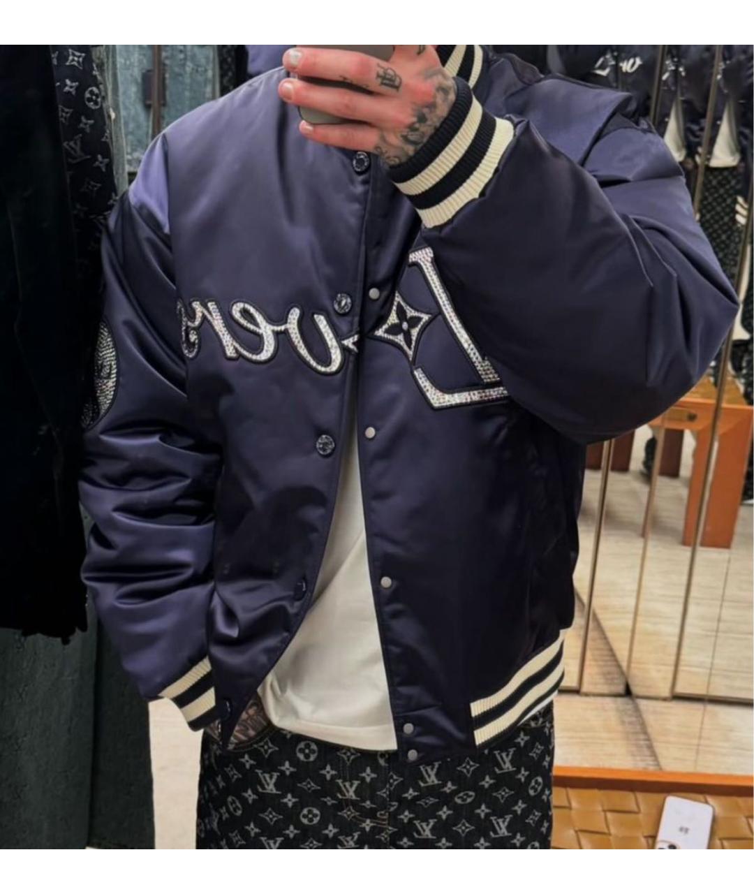 LOUIS VUITTON Синяя полиамидовая куртка, фото 8