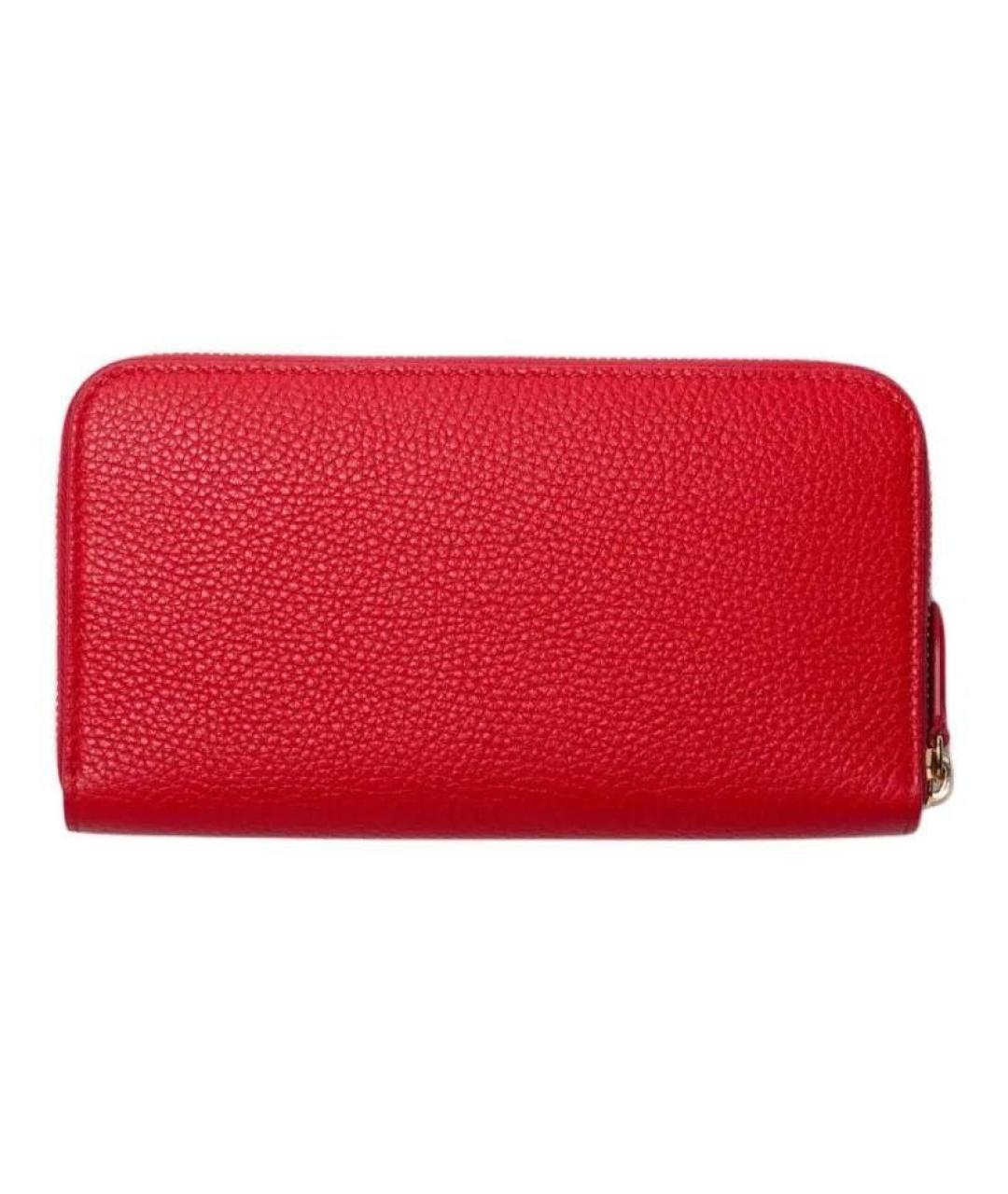 BURBERRY Красный кожаный кошелек, фото 3