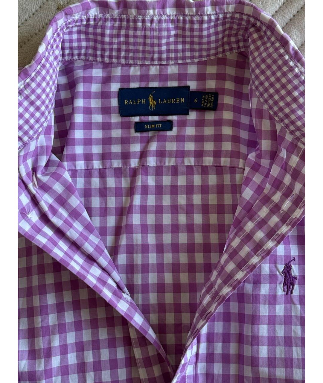 RALPH LAUREN Мульти льняная рубашка, фото 3
