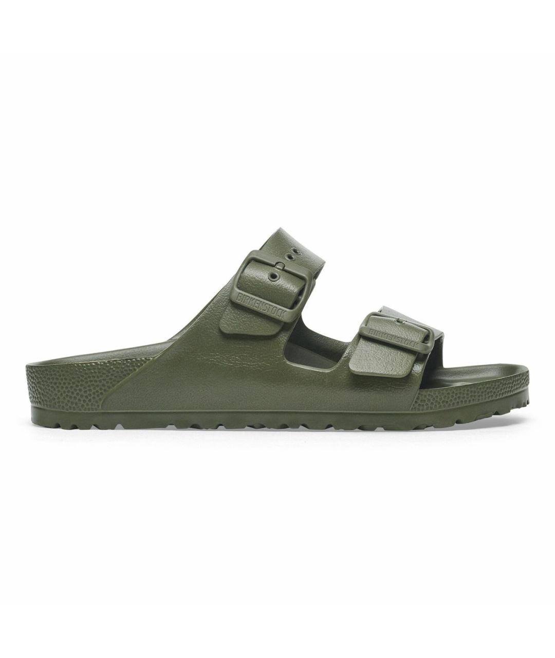 BIRKENSTOCK Хаки резиновые шлепанцы, фото 9