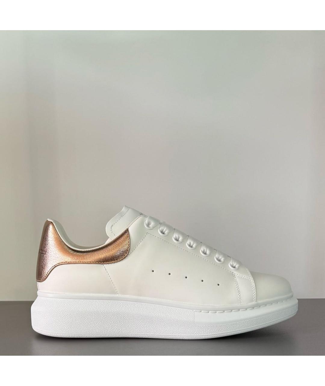 ALEXANDER MCQUEEN Белые кожаные кеды, фото 2
