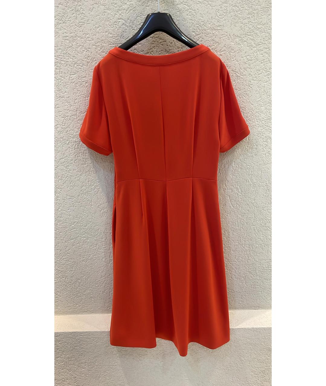 MAX MARA Красное ацетатное коктейльное платье, фото 2