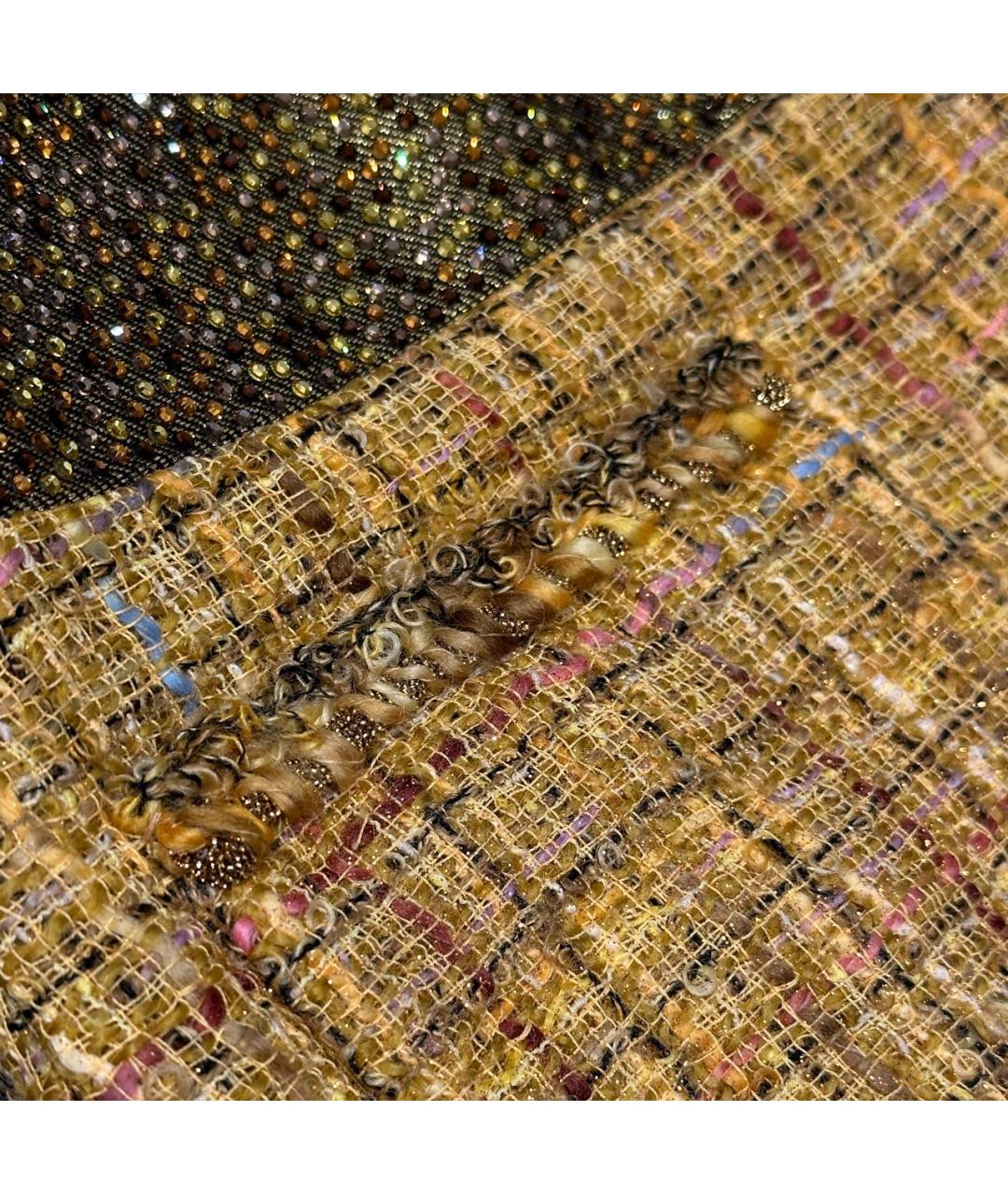 CHANEL Желтая юбка мини, фото 6