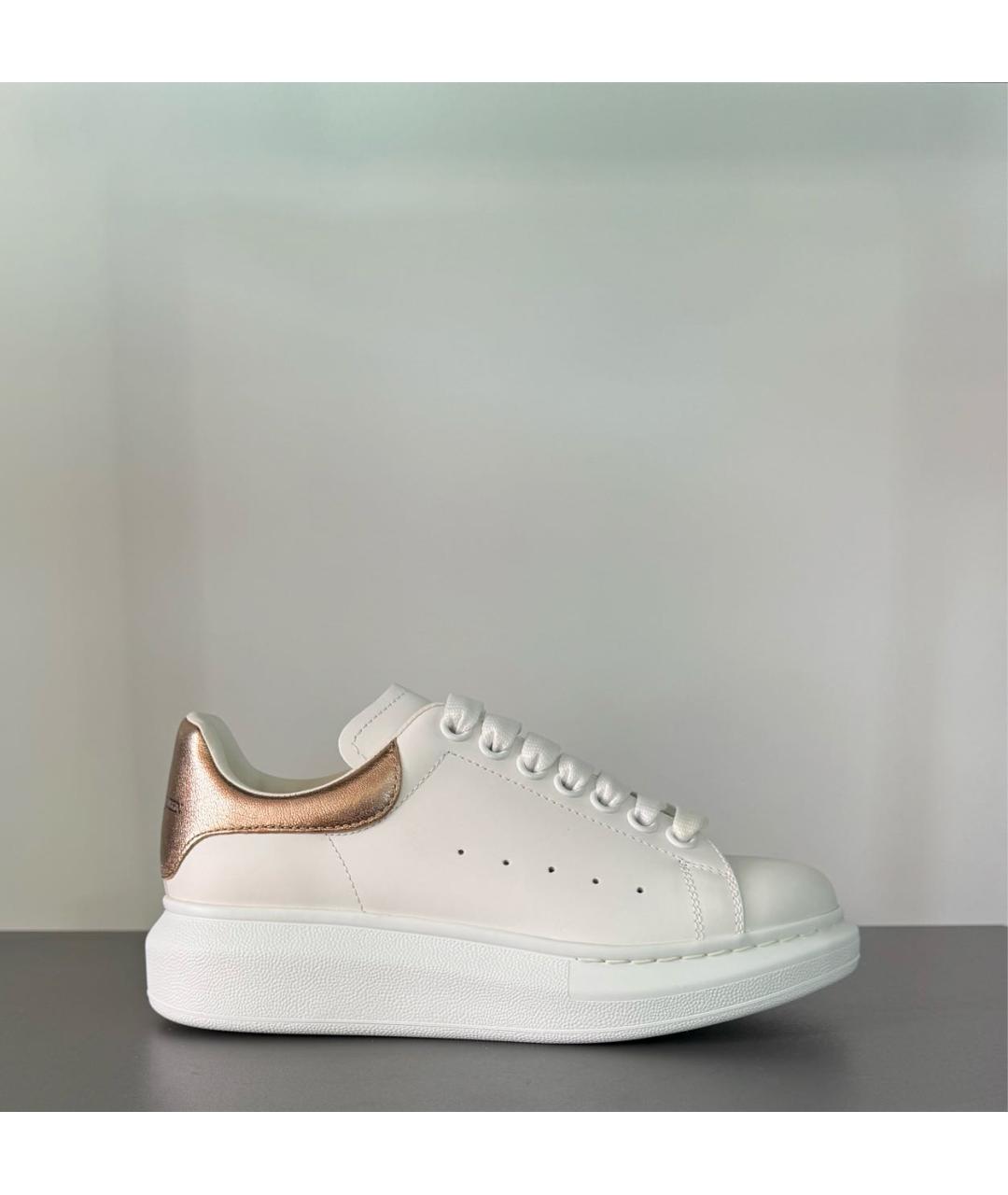 ALEXANDER MCQUEEN Белые кожаные кеды, фото 2