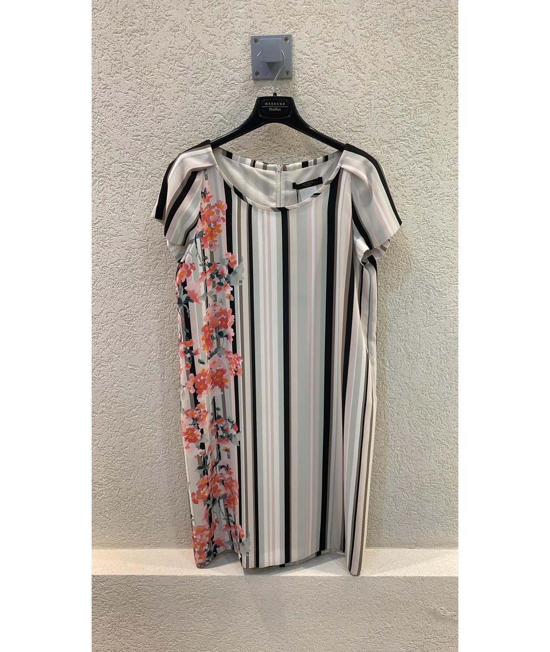 WEEKEND MAX MARA Мульти полиэстеровое коктейльное платье, фото 4