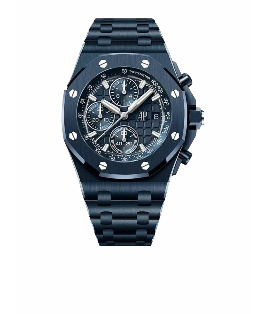 Audemars Piguet Темно-синие керамические часы, фото 1