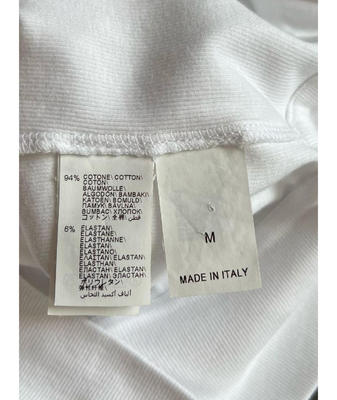 BRUNELLO CUCINELLI Белая хлопковая майка, фото 8