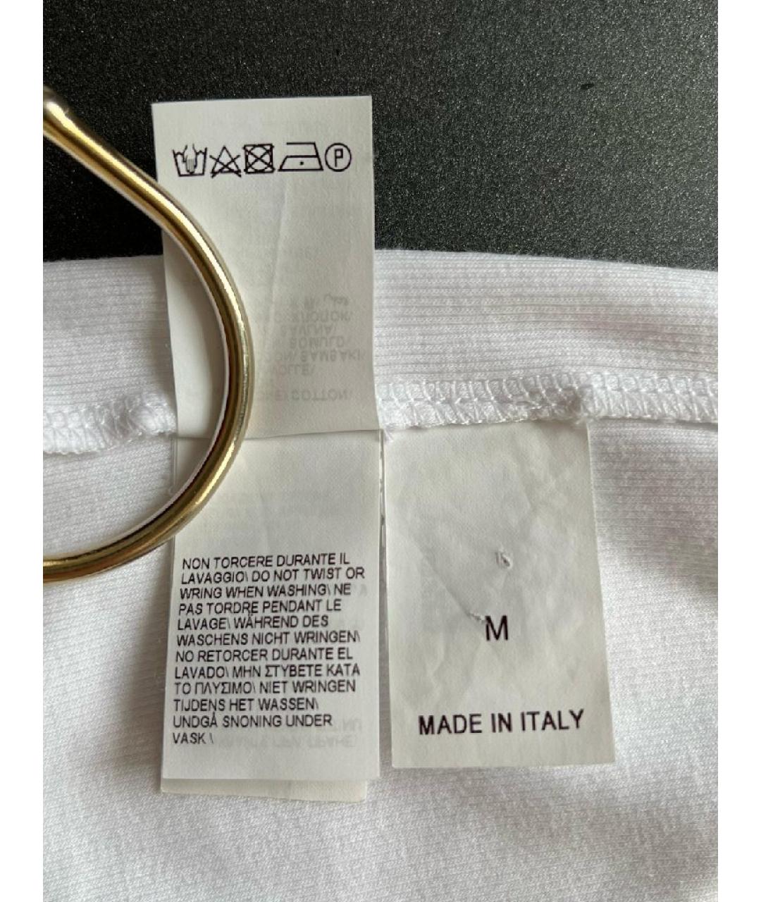 BRUNELLO CUCINELLI Белая хлопковая майка, фото 9