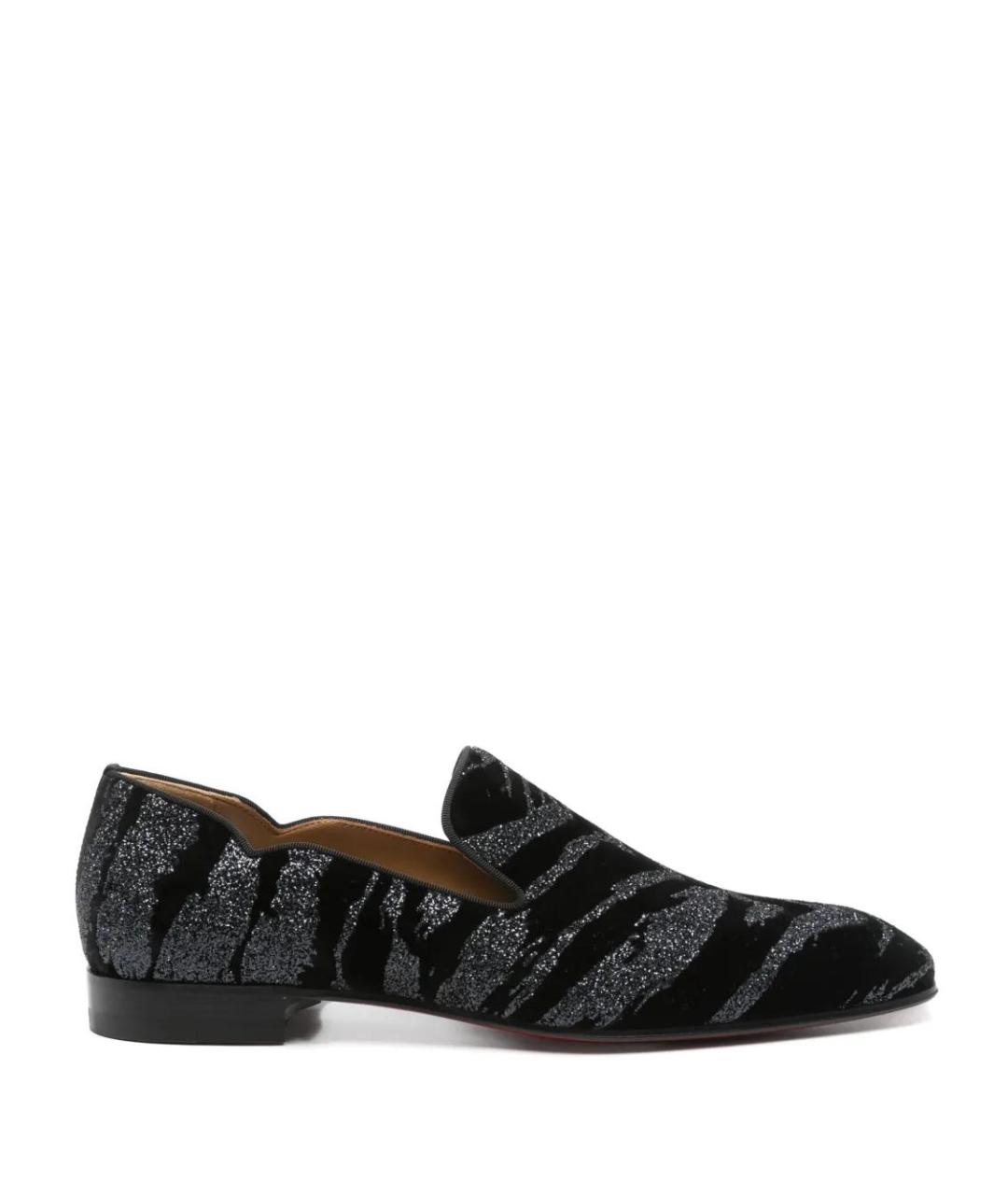 CHRISTIAN LOUBOUTIN Черные кожаные туфли, фото 1