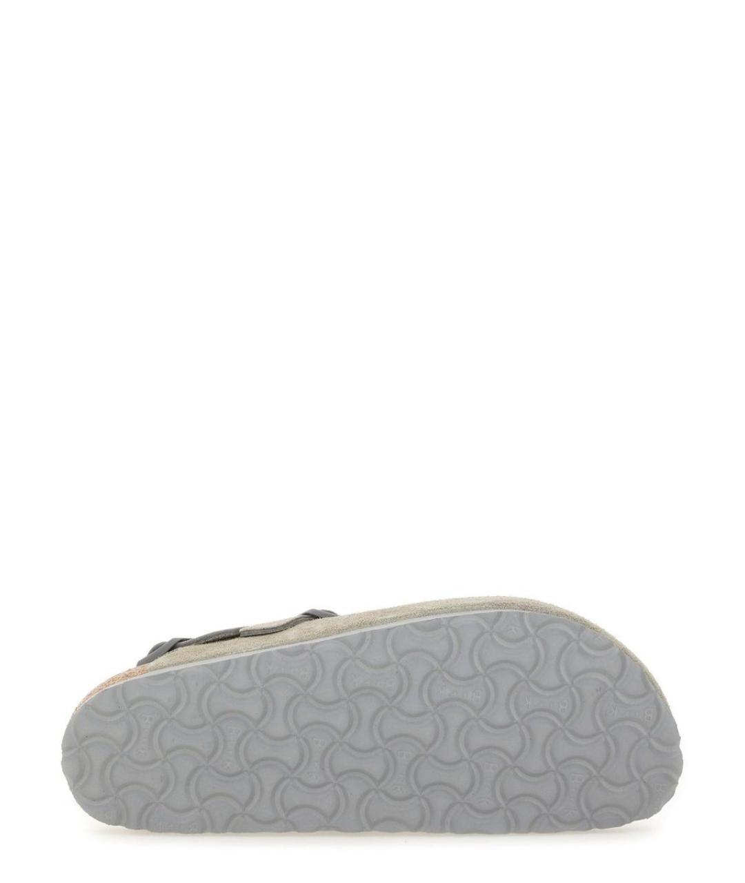 BIRKENSTOCK Серые замшевые сандалии, фото 5