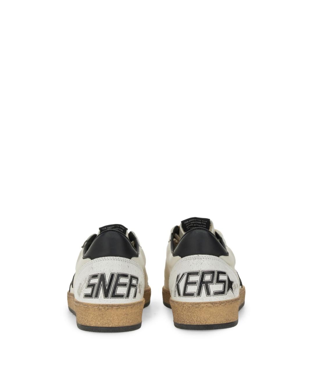GOLDEN GOOSE DELUXE BRAND Белые кожаные низкие кроссовки / кеды, фото 5