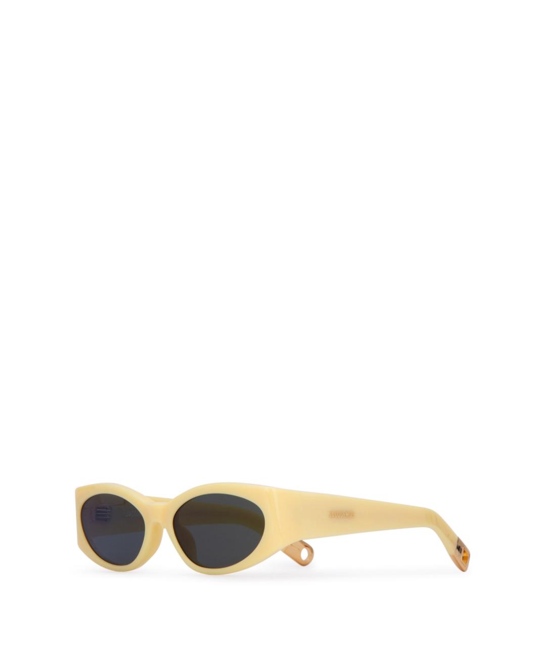 JACQUEMUS Бежевые солнцезащитные очки, фото 1