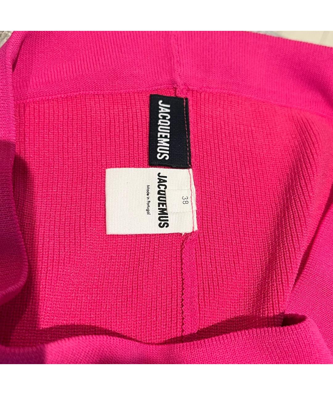 JACQUEMUS Розовые вискозные шорты, фото 3