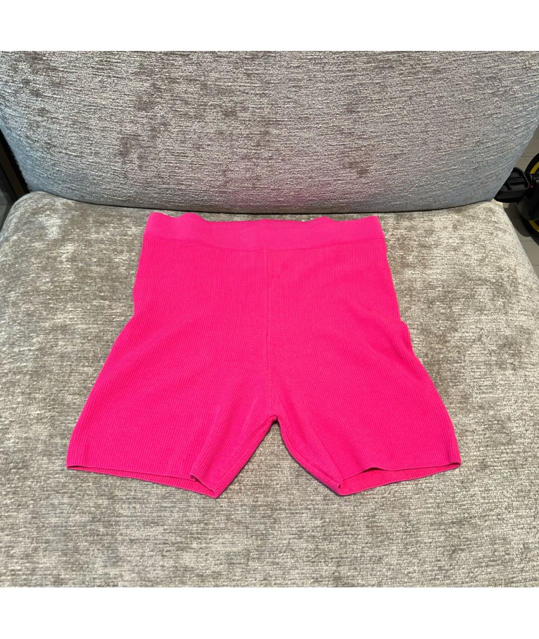 JACQUEMUS Розовые вискозные шорты, фото 2