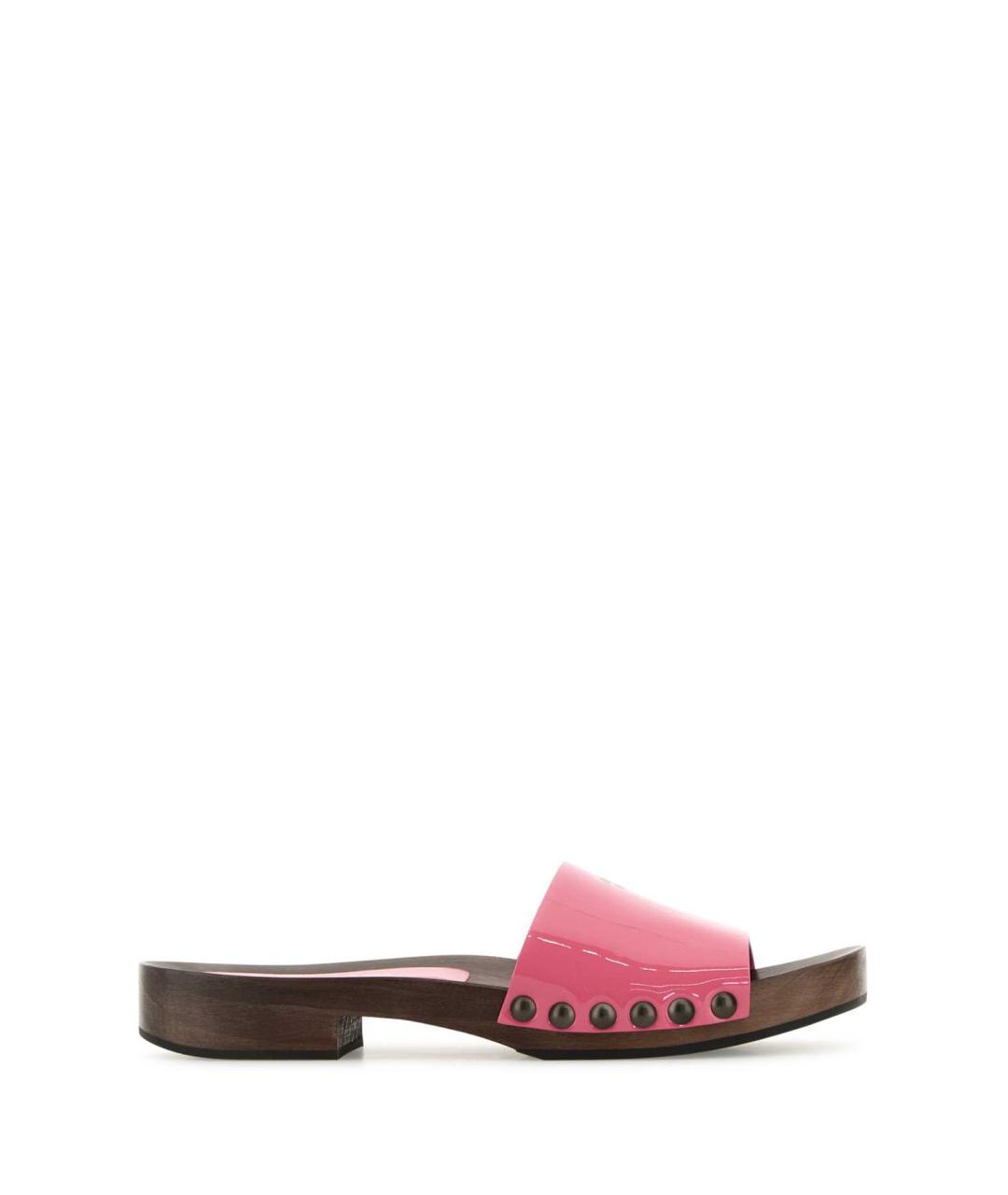 MIU MIU Розовые кожаные сабо, фото 1
