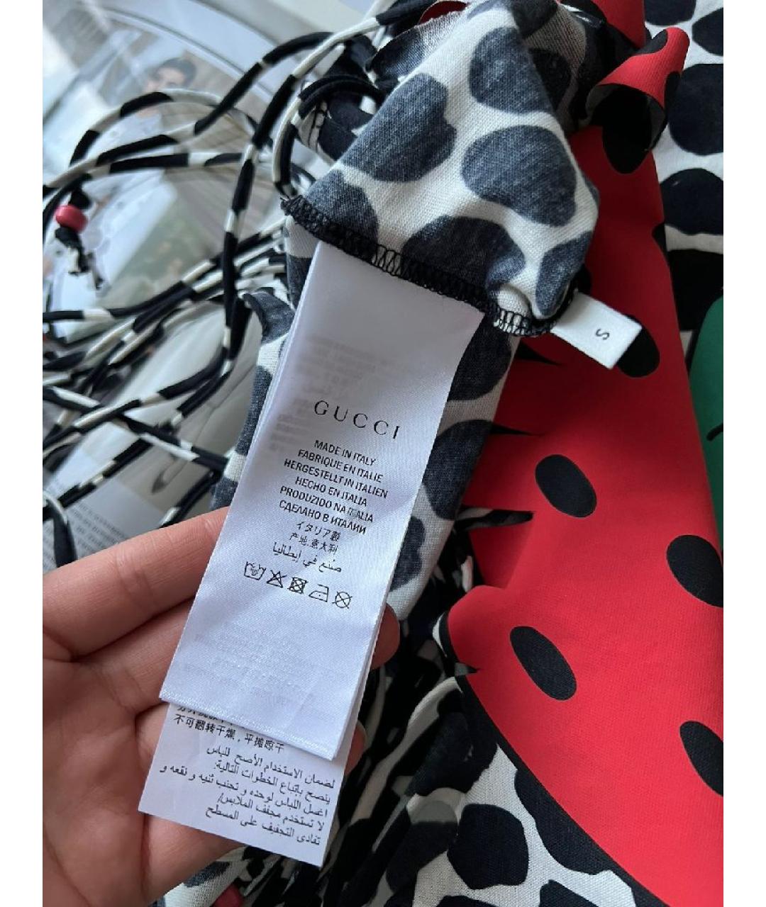GUCCI Мульти хлопко-эластановая майка, фото 8