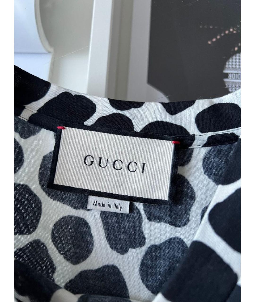 GUCCI Мульти хлопко-эластановая майка, фото 7