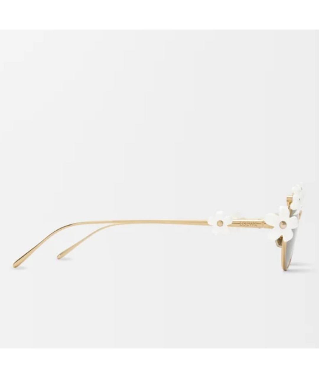 LOEWE Белые металлические солнцезащитные очки, фото 4