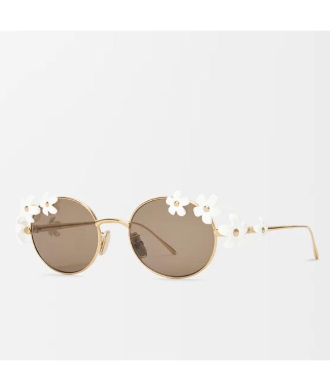 LOEWE Белые металлические солнцезащитные очки, фото 3