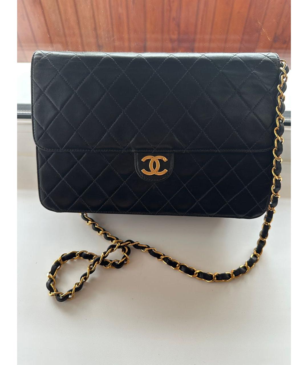 CHANEL Черная сумка через плечо, фото 9