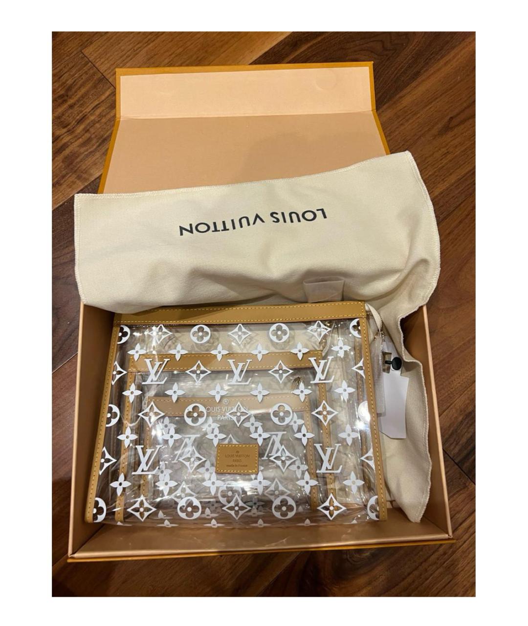 LOUIS VUITTON Бежевая косметичка, фото 3