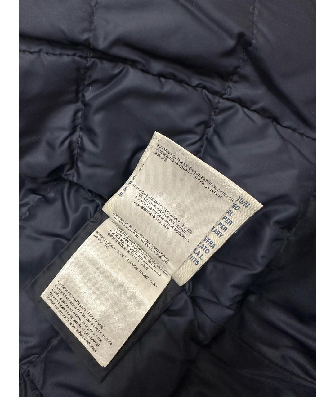 MONCLER Синий полиэстеровый пуховик, фото 6