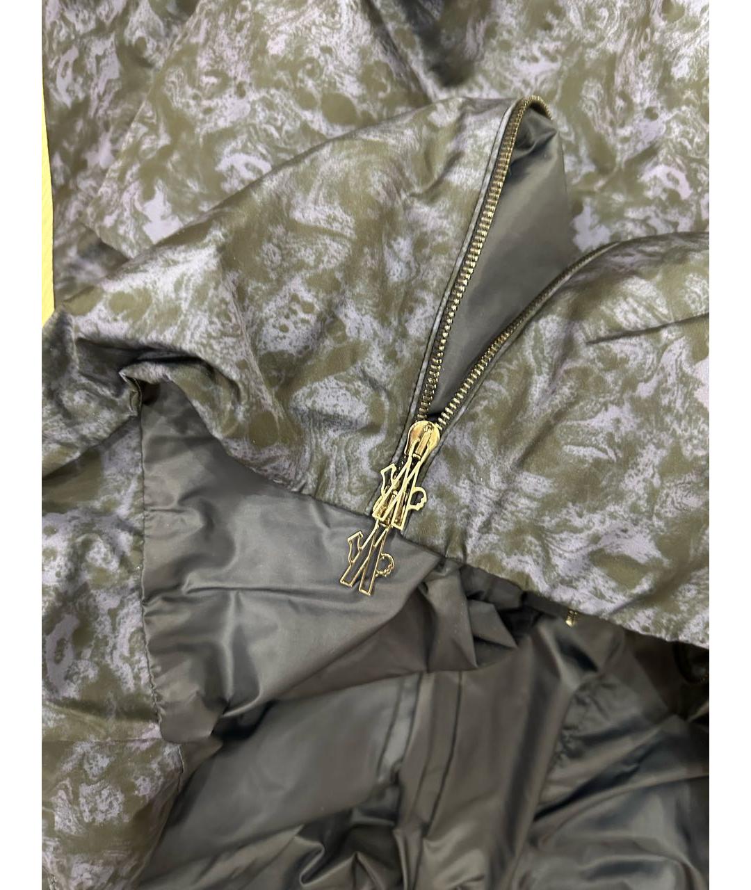 MONCLER Синий полиэстеровый пуховик, фото 4