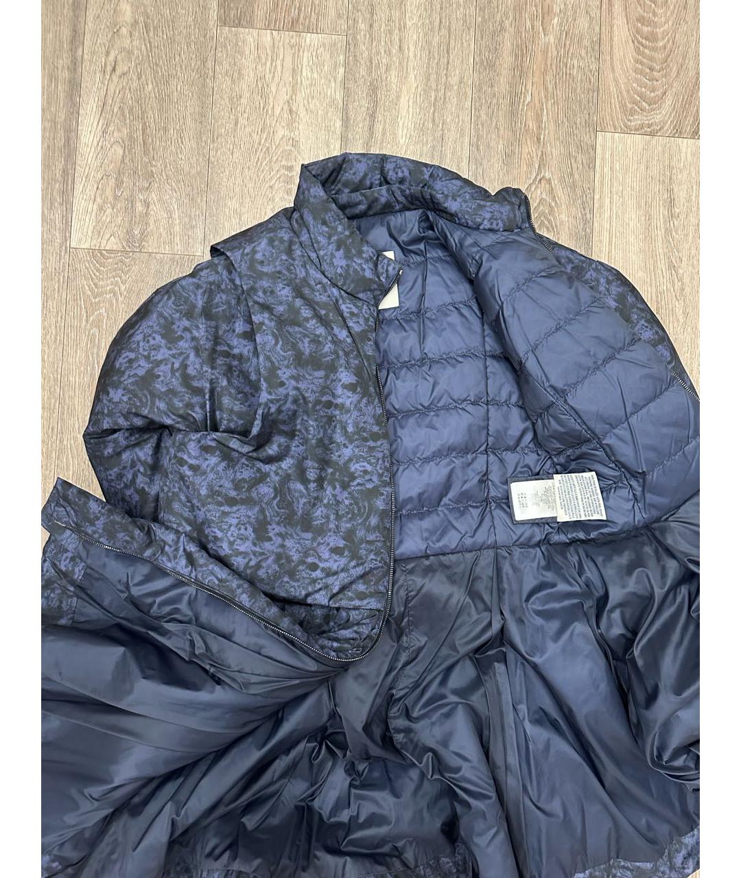 MONCLER Синий полиэстеровый пуховик, фото 2