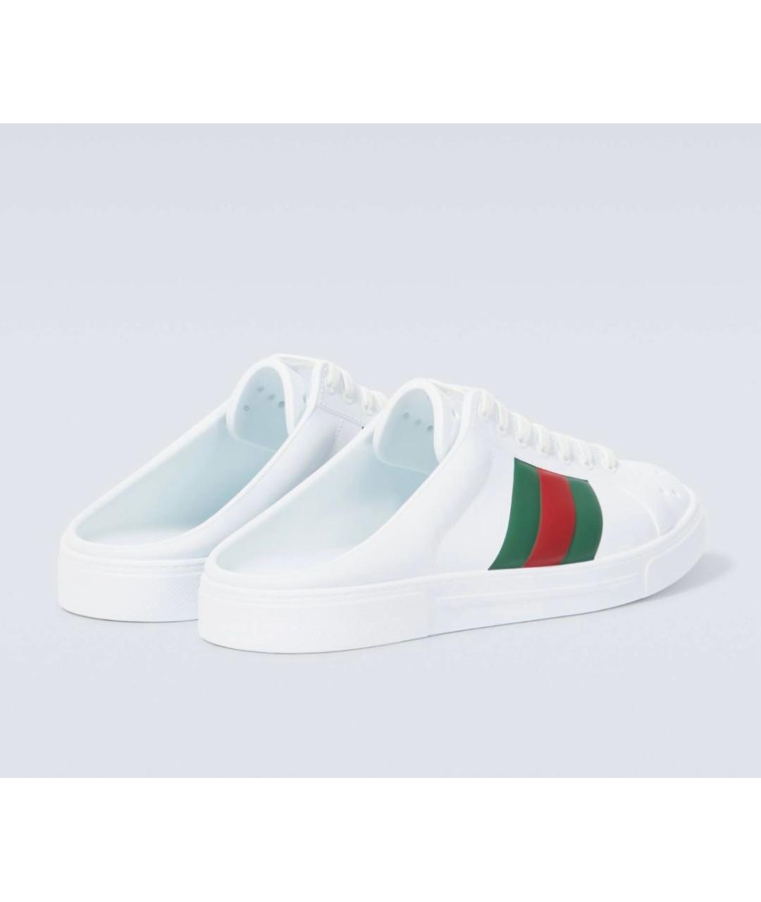 GUCCI Белые резиновые мюли, фото 4
