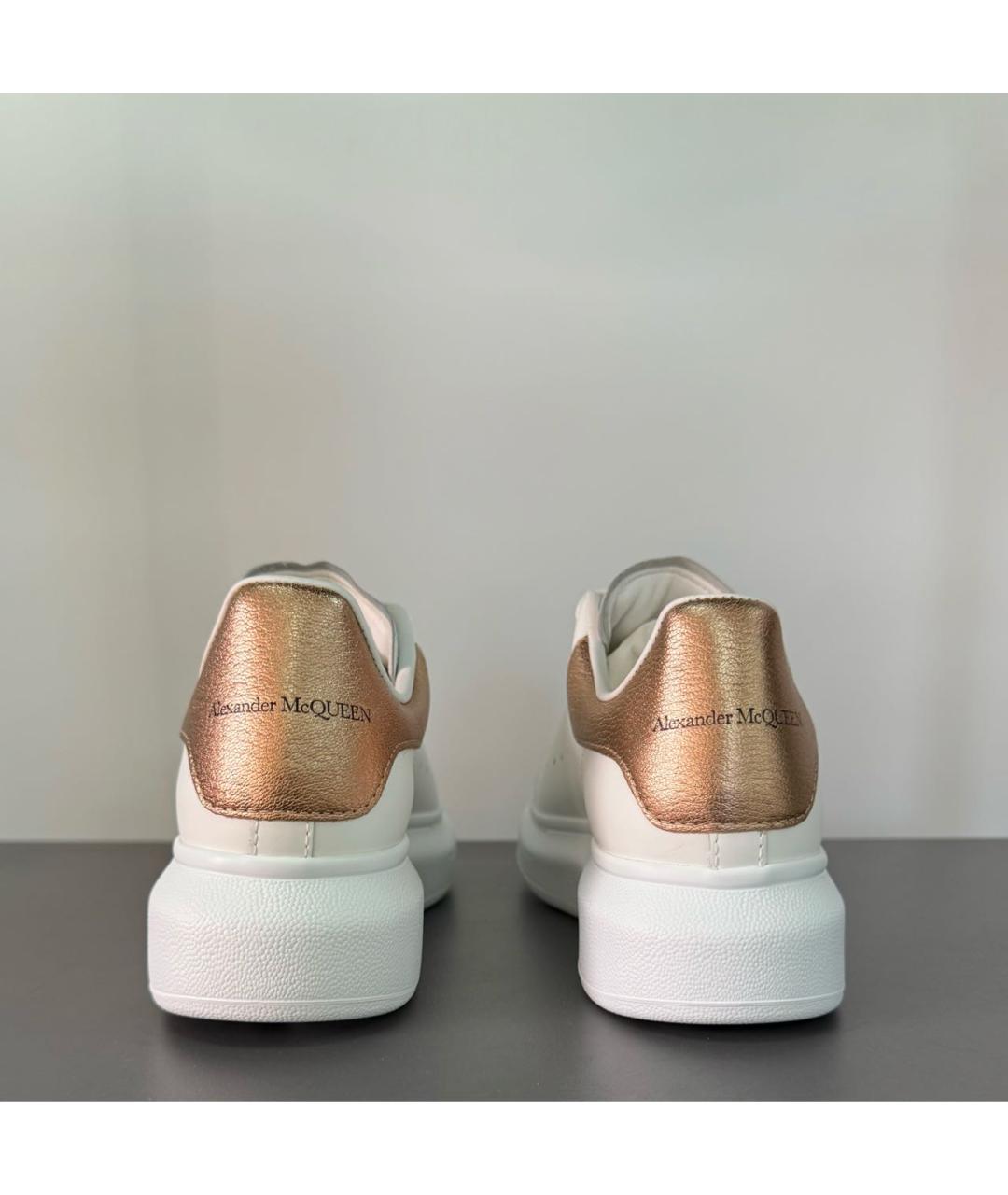 ALEXANDER MCQUEEN Белые кожаные кеды, фото 5