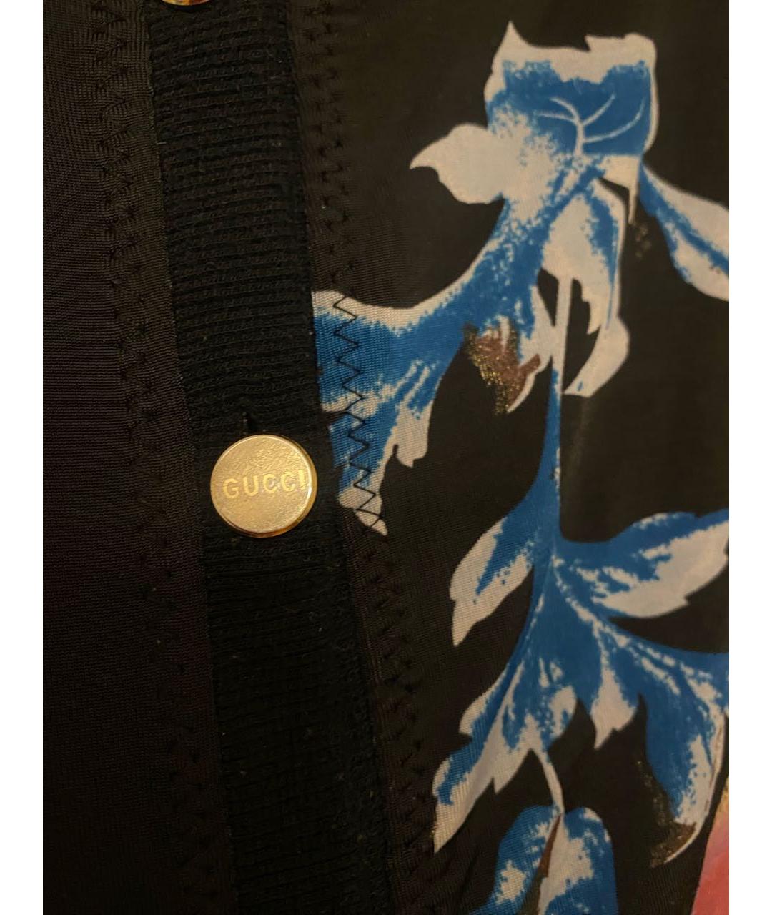 GUCCI Черное вискозное повседневное платье, фото 3